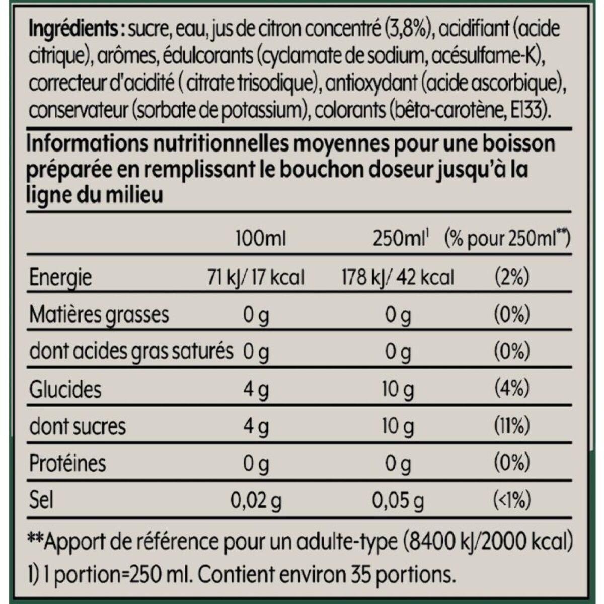 Concentré SODASTREAM MOJITO SANS ALCOOL 440ml