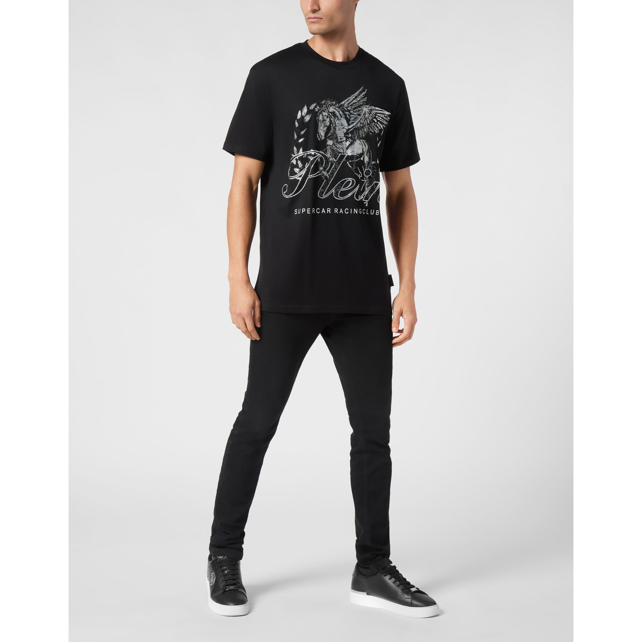 PHILIPP PLEIN Camiseta de cuello redondo RACING