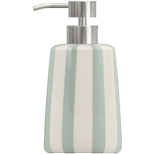 Distributeur de savon Strio à rayures vert céladon 400ml