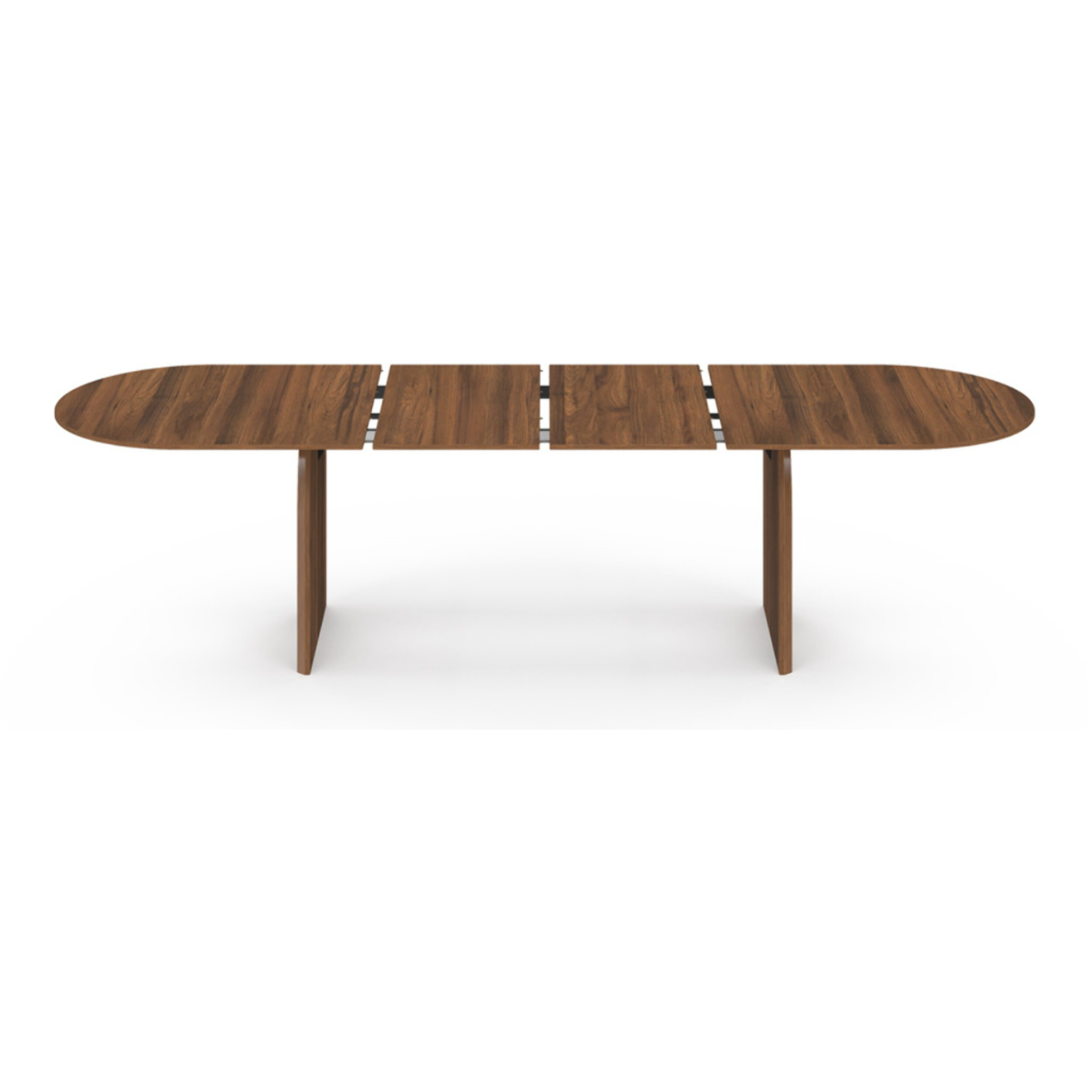 Table à manger extensible Japandi 200-300cm effet noyer