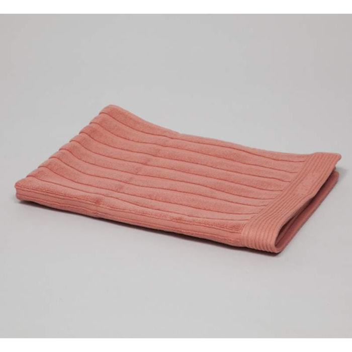 Alfombra de baño Maxim color teja coral 100% Algodón