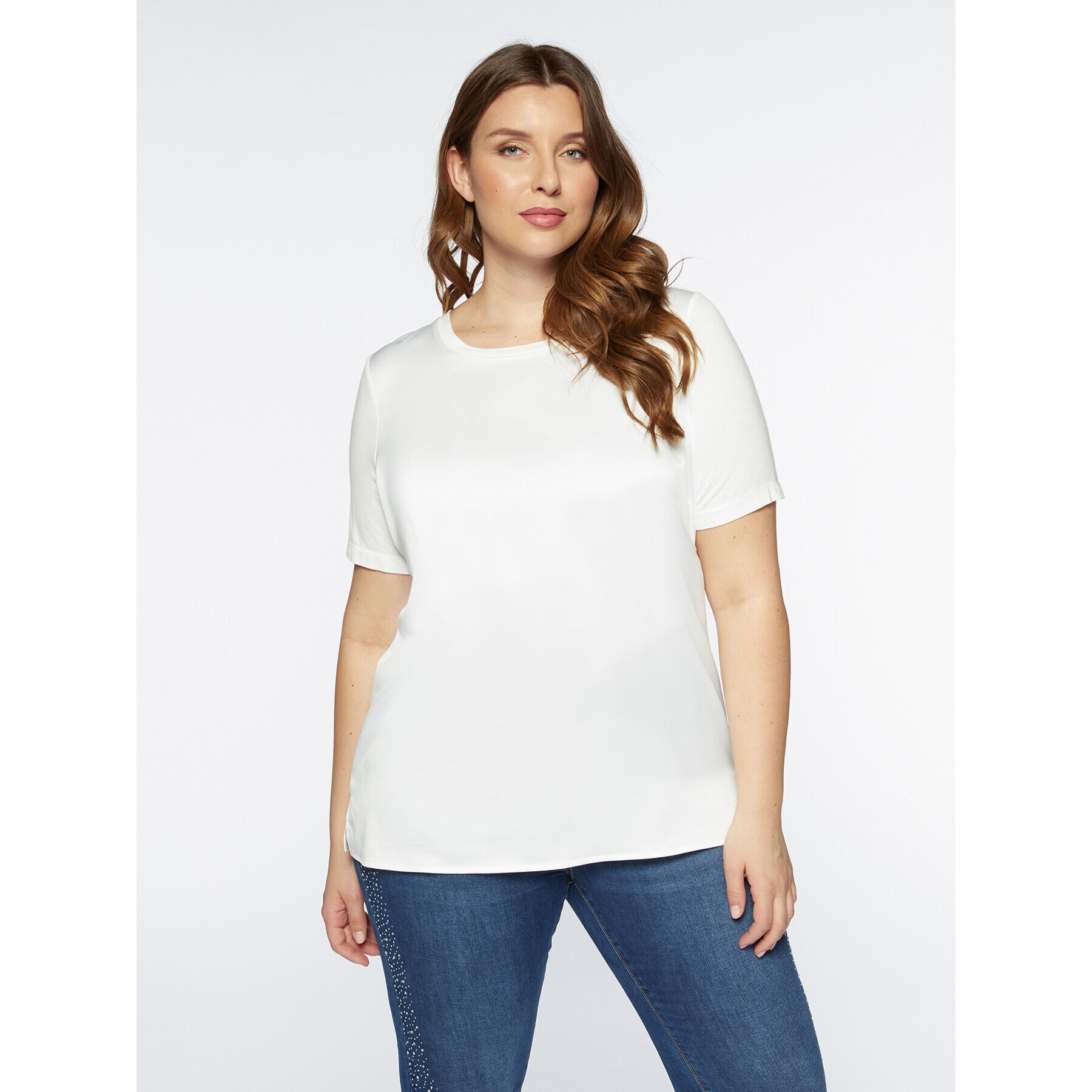 Fiorella Rubino - Blusa de raso - Blanco