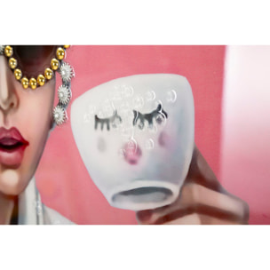 DIPINTO SU TELA LACCATO LUXURY SPA C/CORNICE -A- CM 82X4X82