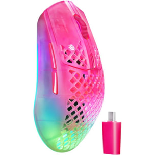 Souris Gamer Sans Fil STEELSERIES Aerox 3 WL Gen 2 - MagentaHaze