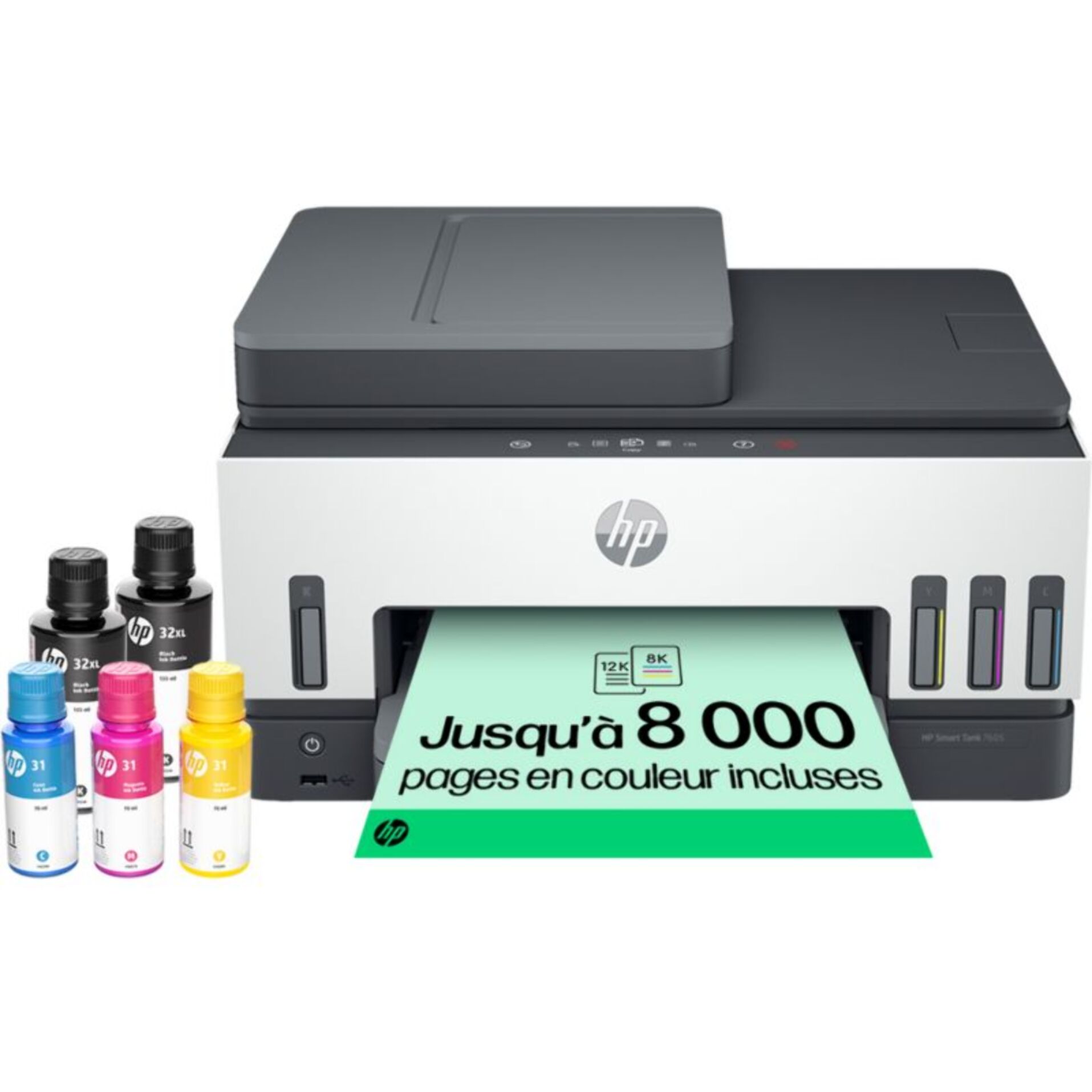 Imprimante jet d'encre HP Smart Tank Plus 7605