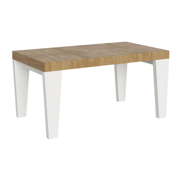 Table Spimbo Mix Extensible dessus Chêne Nature structure Frêne Blanc 90x160 Allongée 420