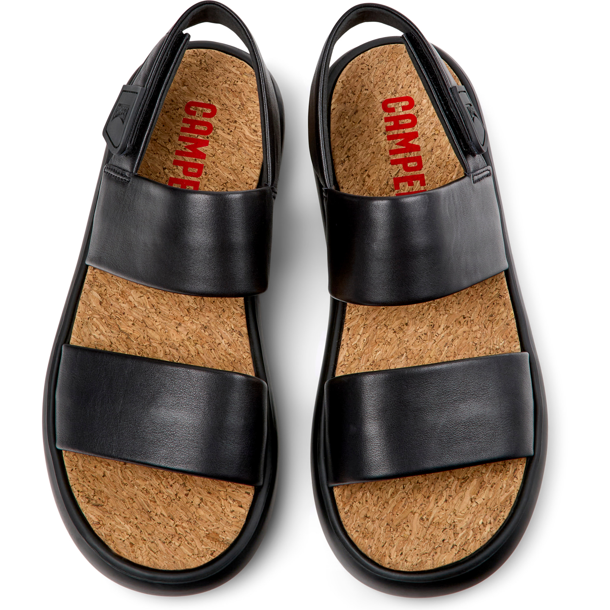 Sandalias - CAMPER Pelotas Flota Sandal - Negro - Cuero liso