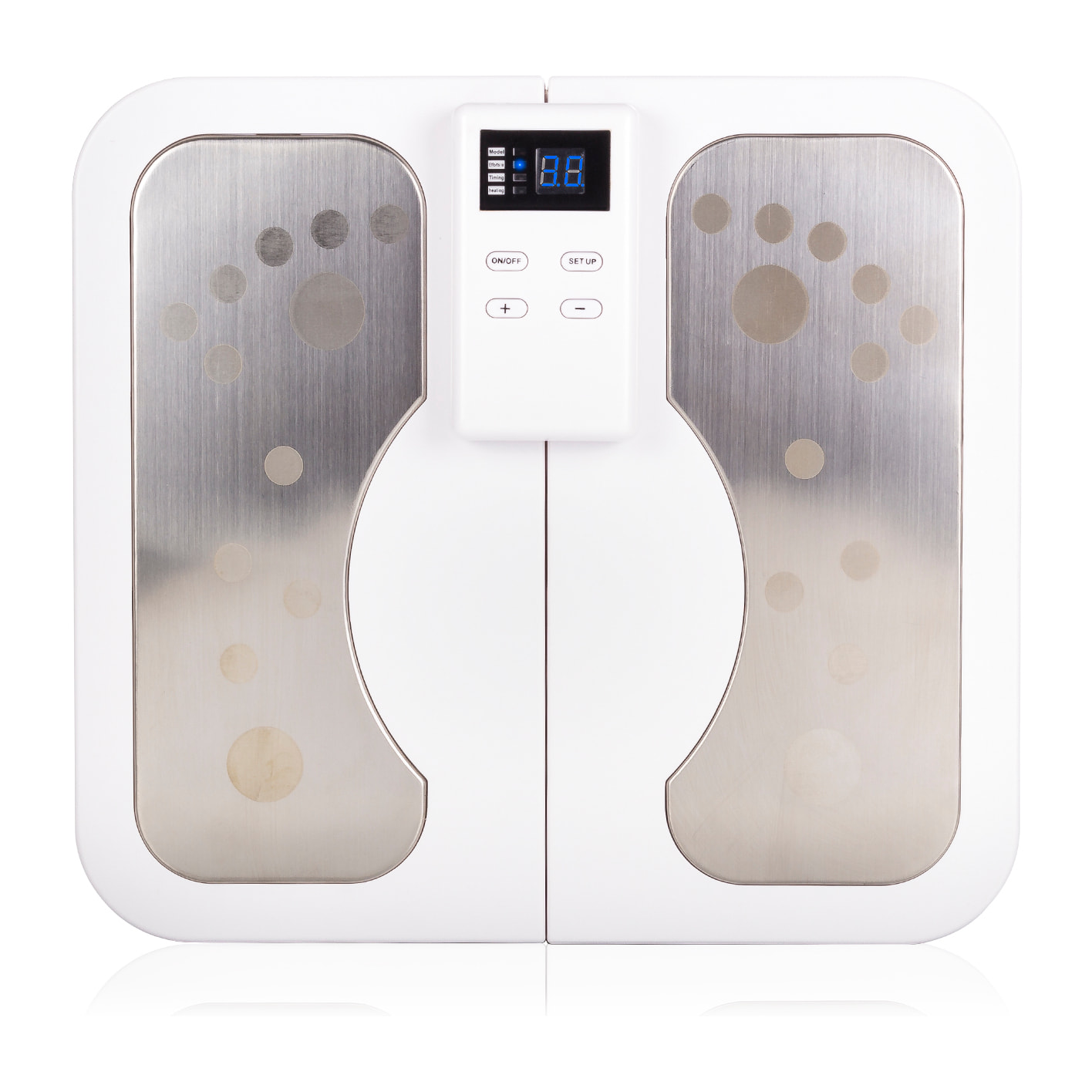 Massaggiatore per piedi per migliorare la circolazione sanguigna, con funzione di calore, pieghevole.