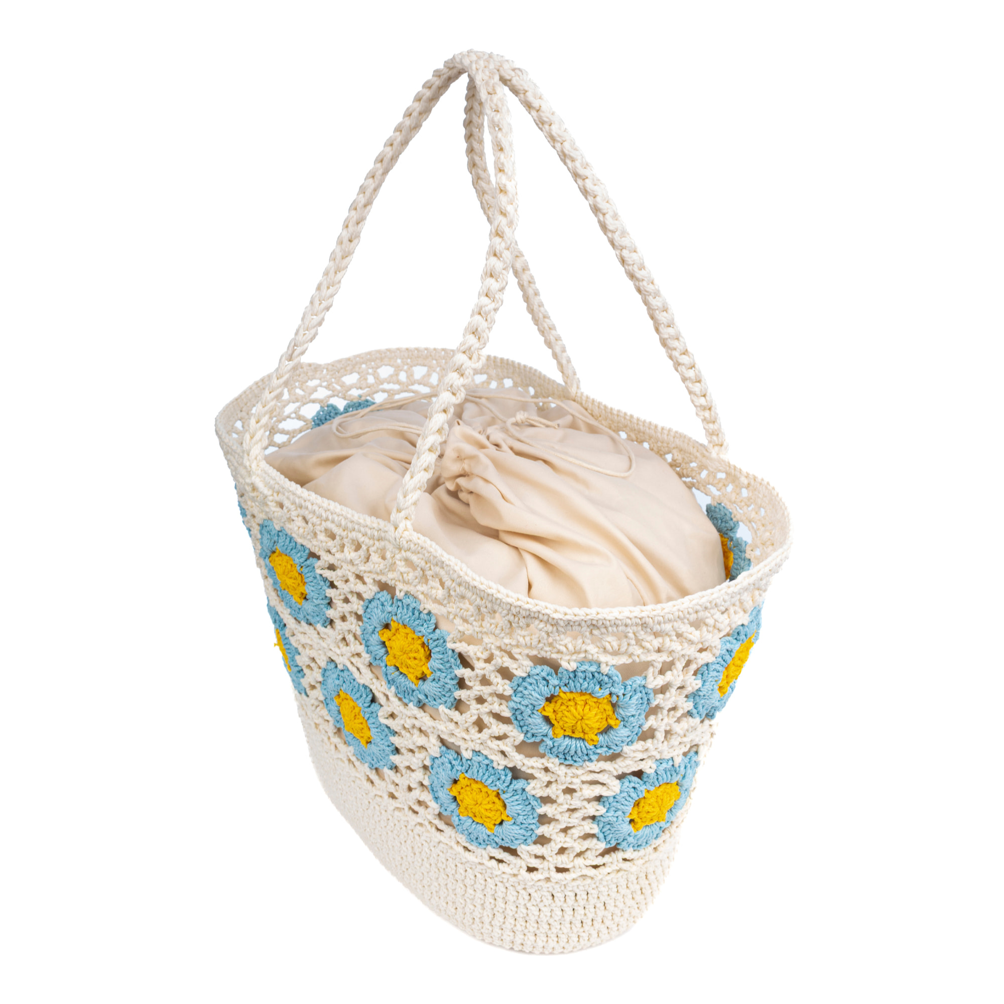 Belbo Bolso de hombro Mujer. Fabricaco en algodón tejido artesanal a mano.