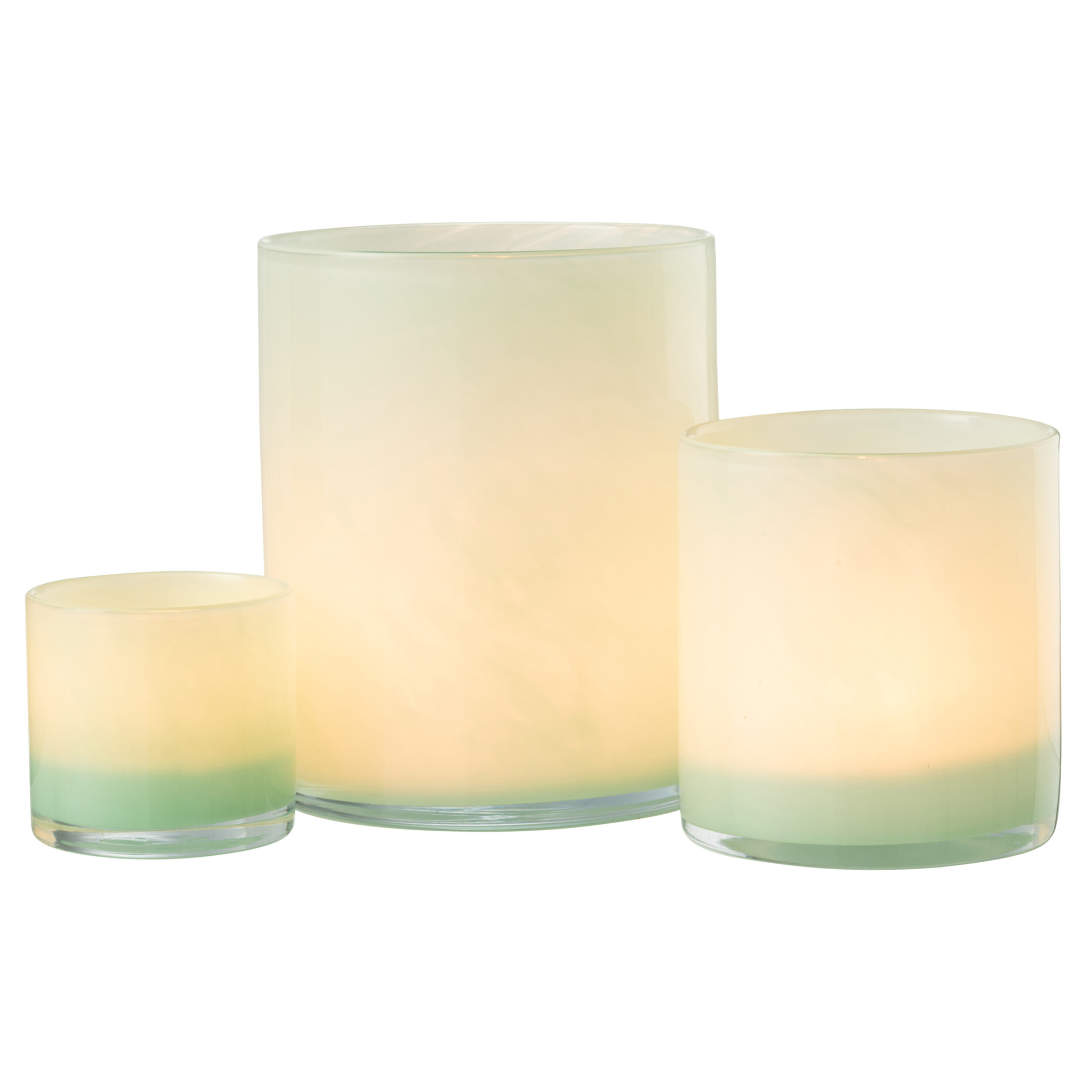 J-Line photophore Jade - verre - vert clair - large