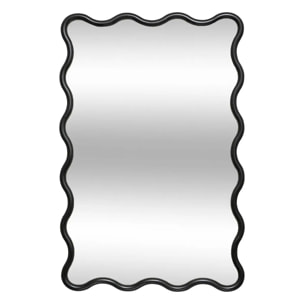 Miroir vague "Judy" noir 89x59cm