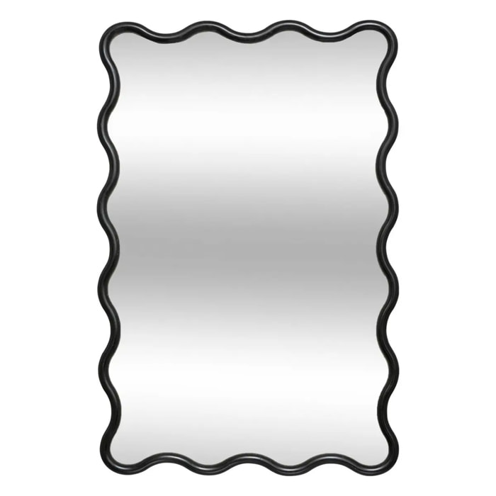 Miroir vague "Judy" noir 89x59cm