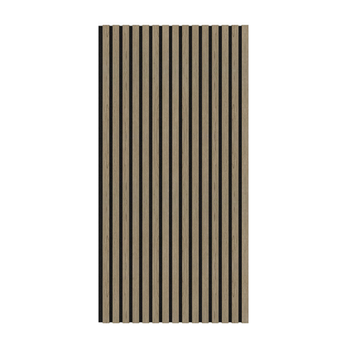 Panneau acoustique mural d'intérieur 60x120 cm en MDF sur feutre polyester, décor noyer, 0,72 m2 (SATAKUPANWAT612)