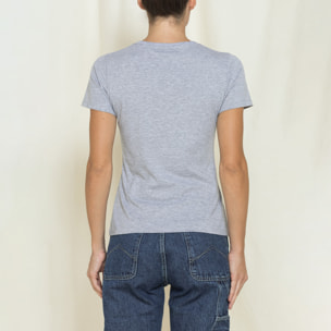 T-SHIRT GIROCOLLO CON STAMPA REPLICA