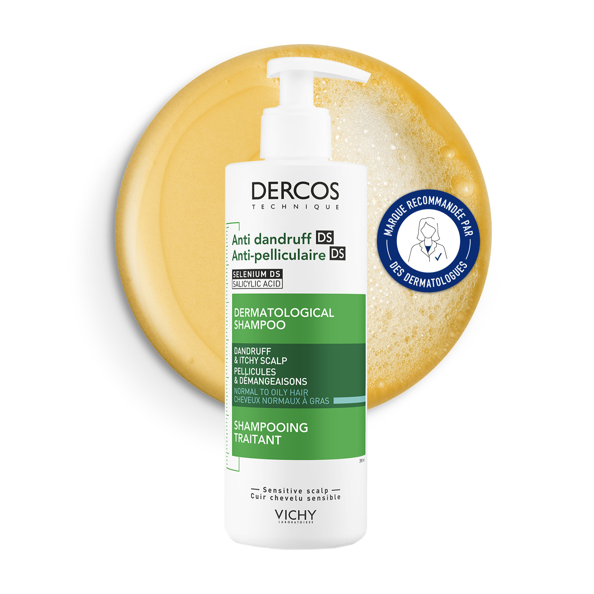 Dercos DS Anti-pelliculaire Cheveux Gras 390ml