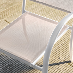 Fauteuil de jardin aluminium (lot de 4) AMARA