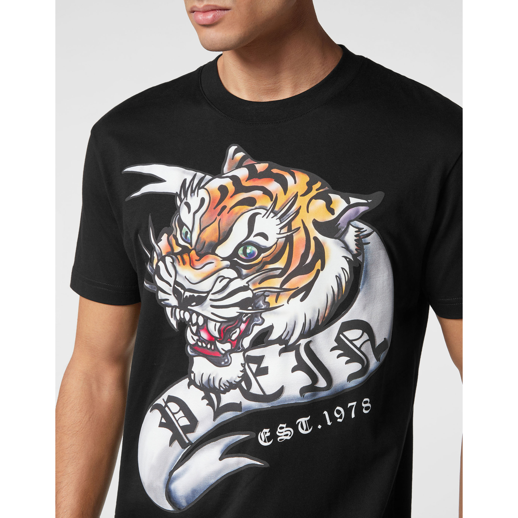 PHILIPP PLEIN T-Shirt Round Neck TATTOO