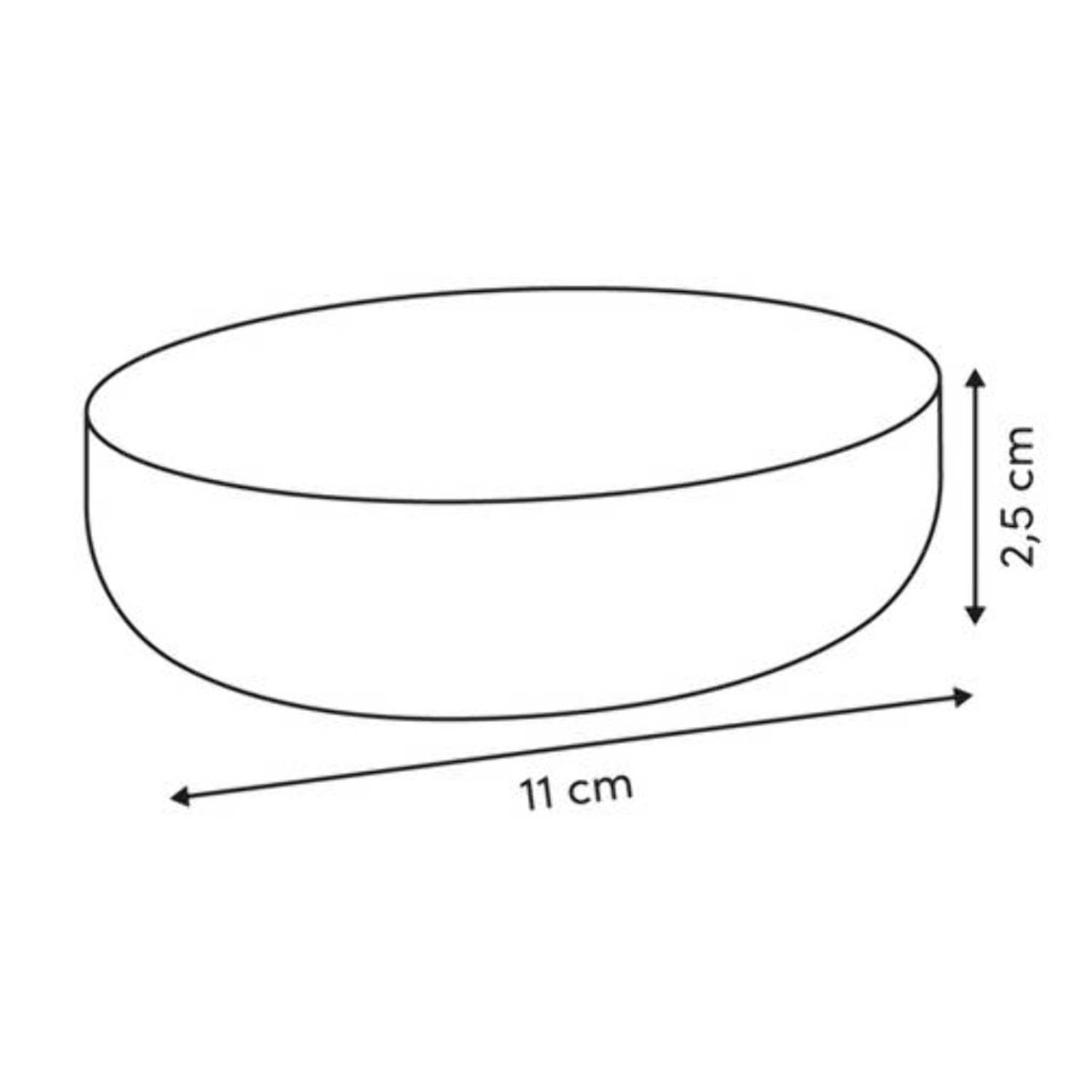 Porte-savon en verre Dotty flammes marron