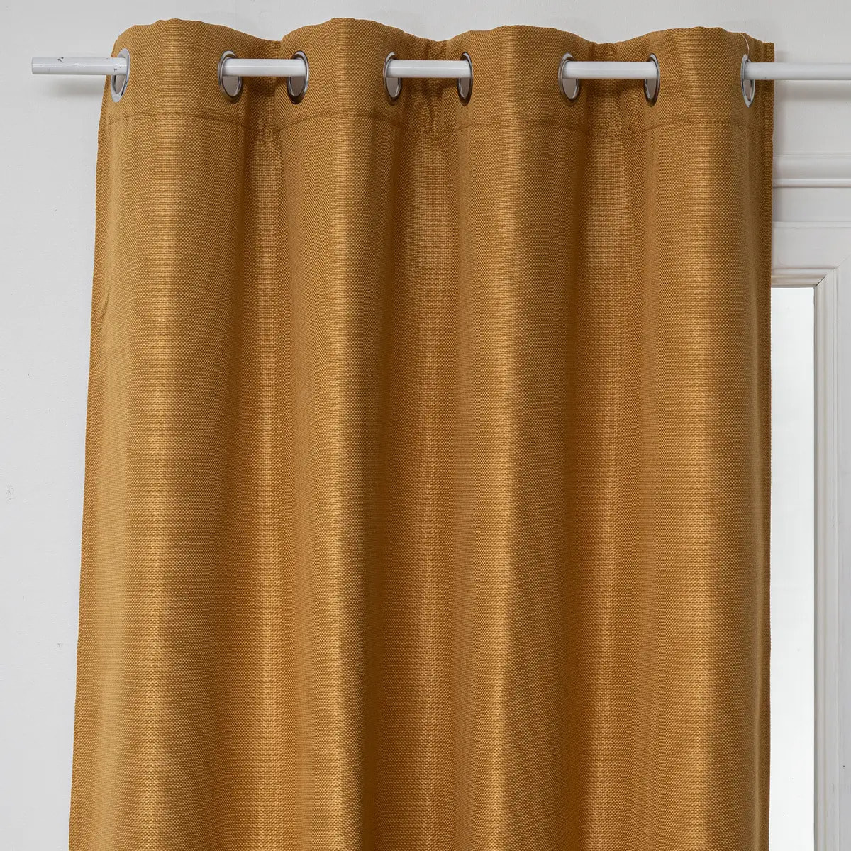 Rideau occultant "Elena" jaune moutarde 140x260cm