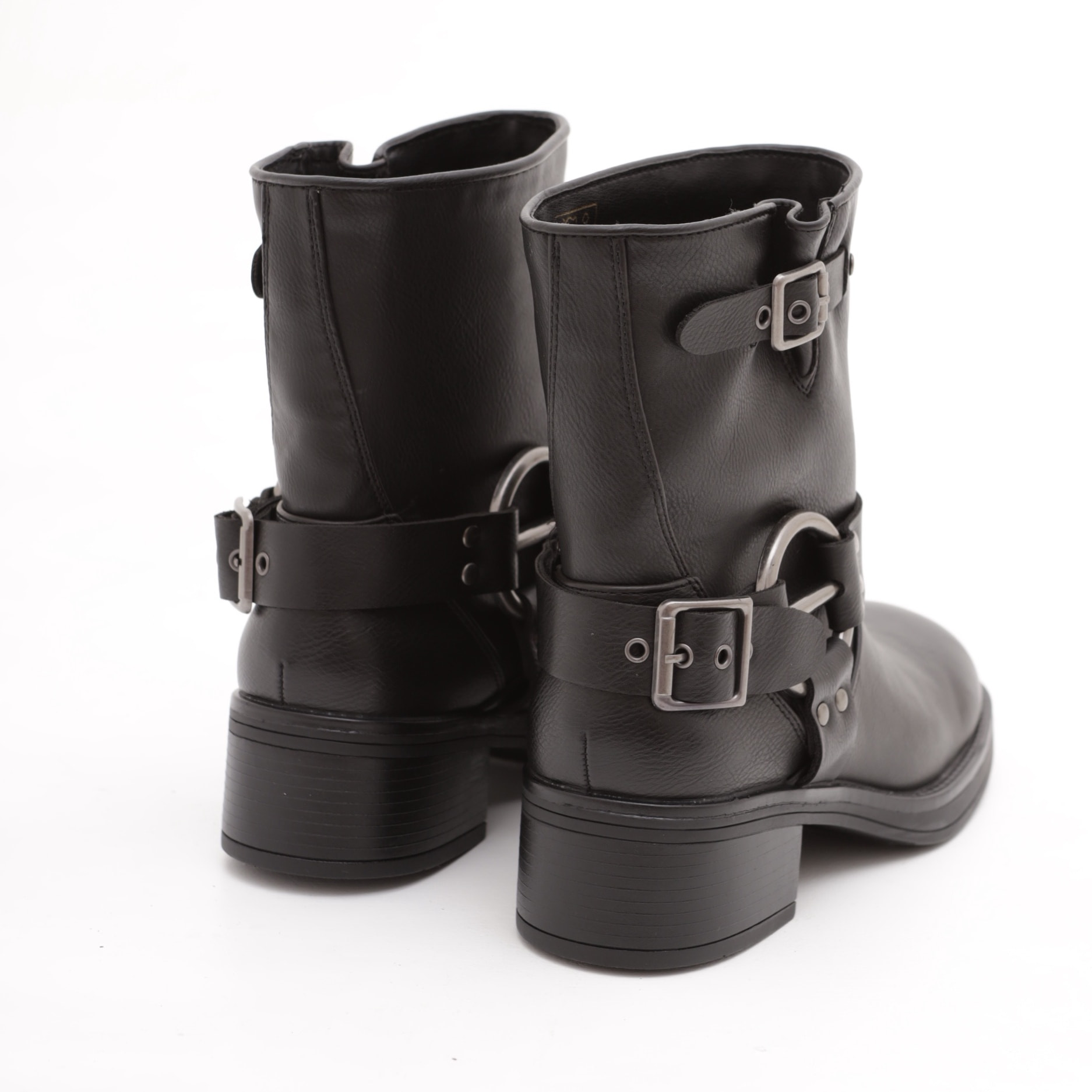 BIKER BASSO QUADRATO NERO