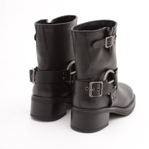 BIKER BASSO QUADRATO NERO