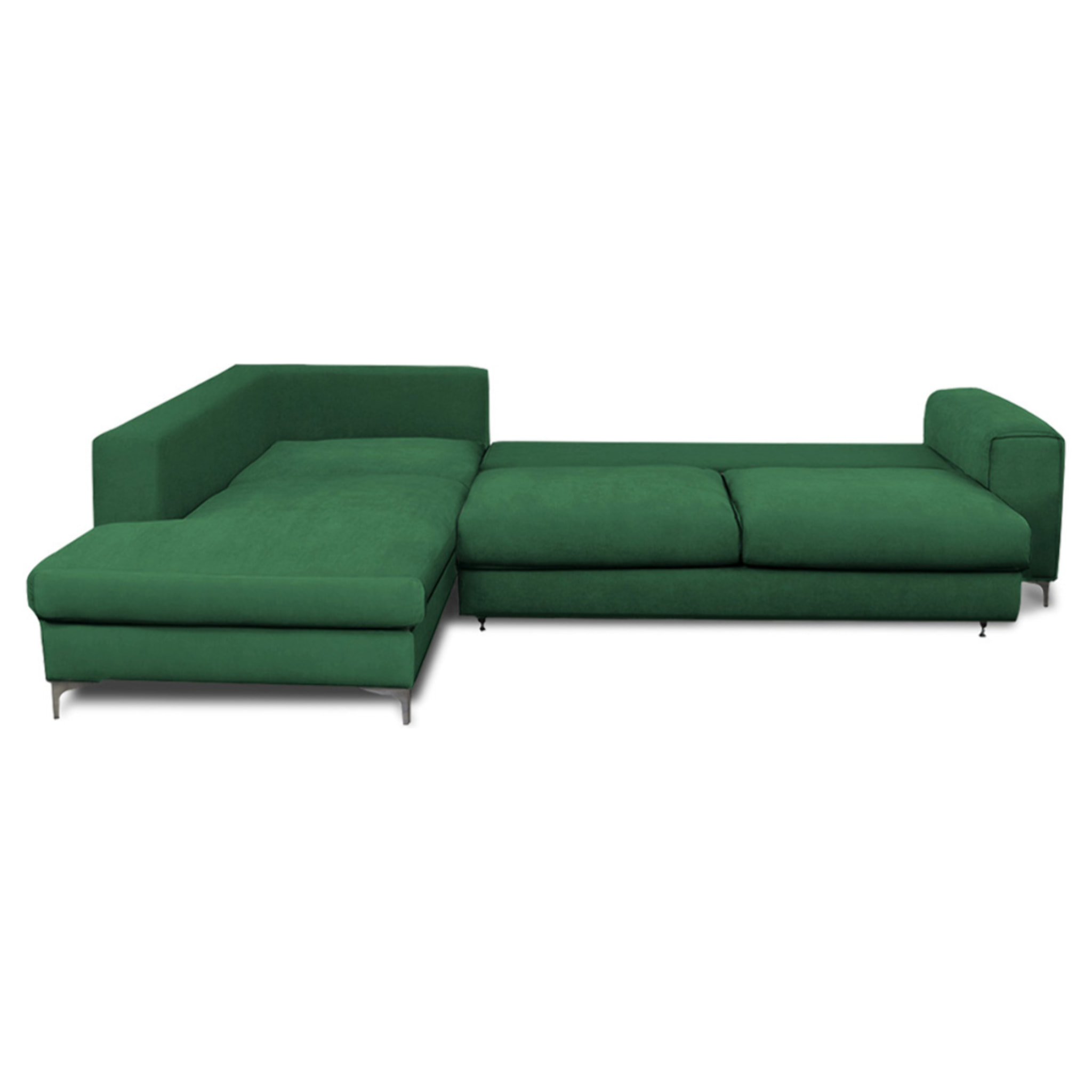 Canapé Velours Angle Gauche Fiesole 3 Places