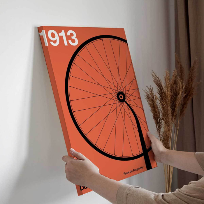 Tableau velo Roue 1913 Toile imprimée