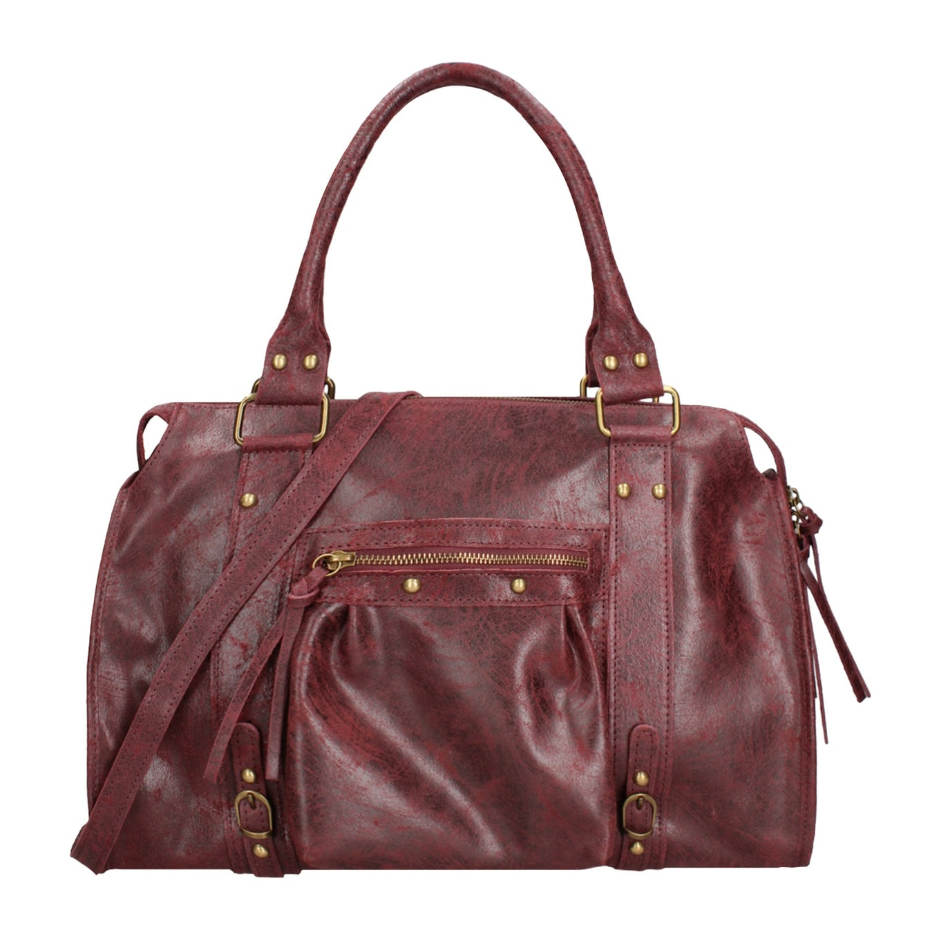 Borsa a spalla da donna - Modello Clara - Vera pelle - 41.0 x 28.0 x 13.0 cm