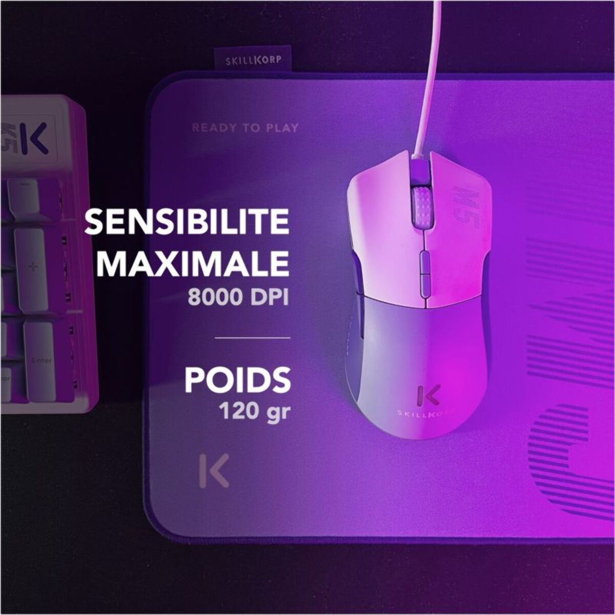 Souris Gamer Filaire SKILLKORP M5 ECO VERTE Access