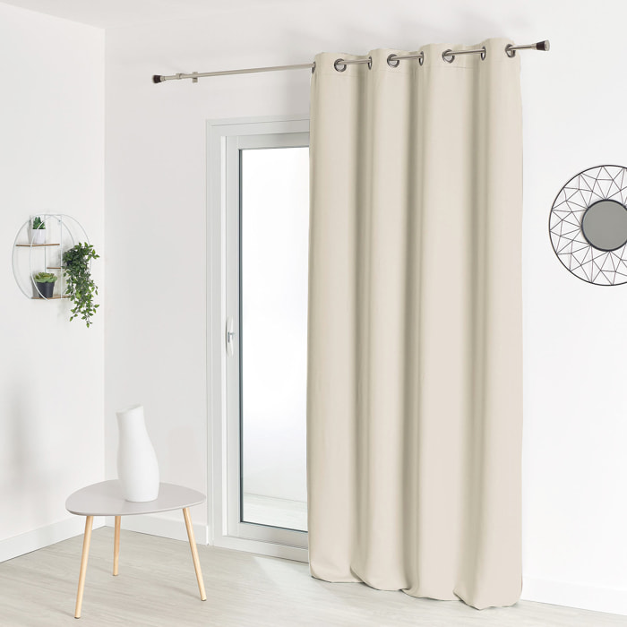 Rideau occultant ignifugé M1 non feu - Ecru