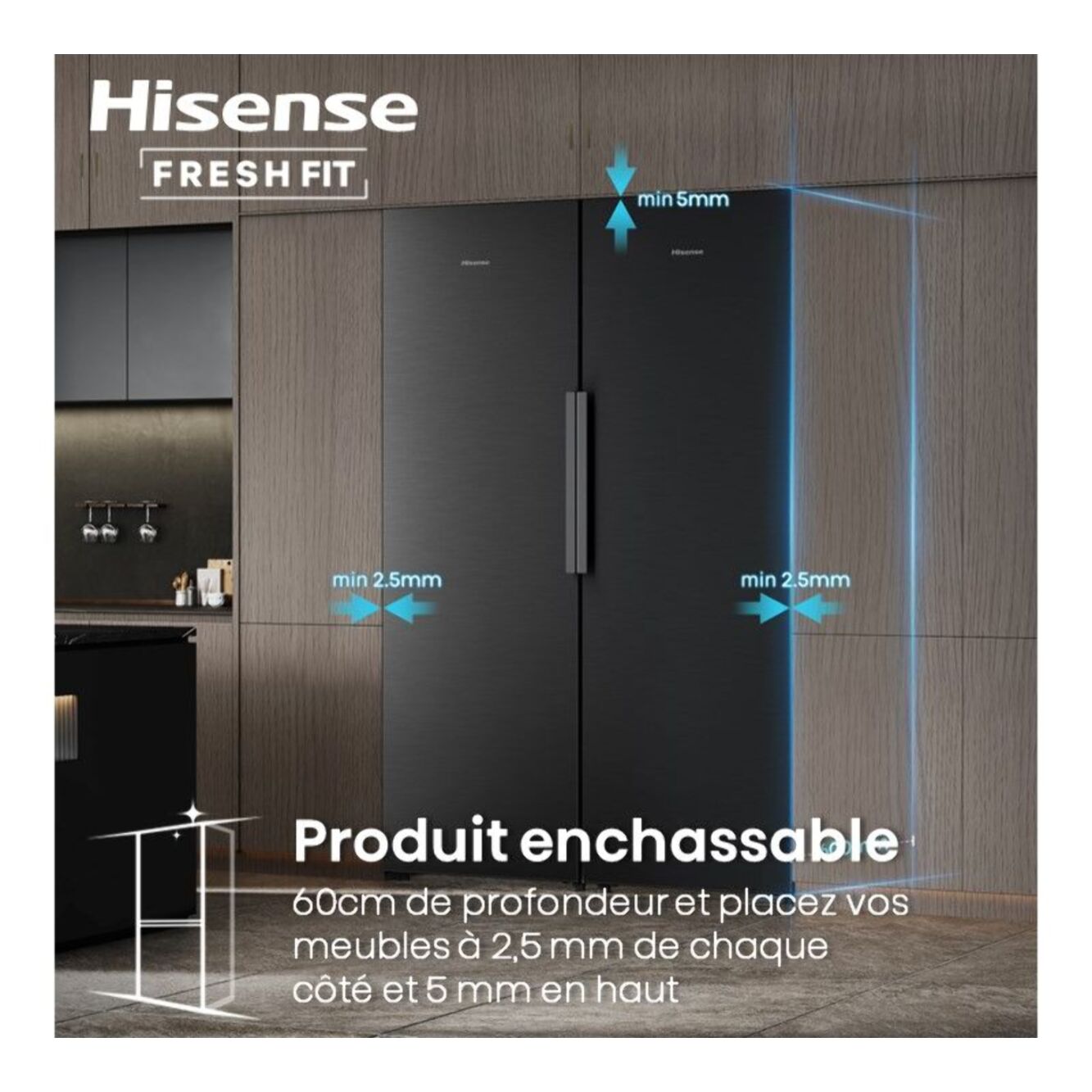 Congélateur armoire HISENSE FT5K310GSFC FreshFit