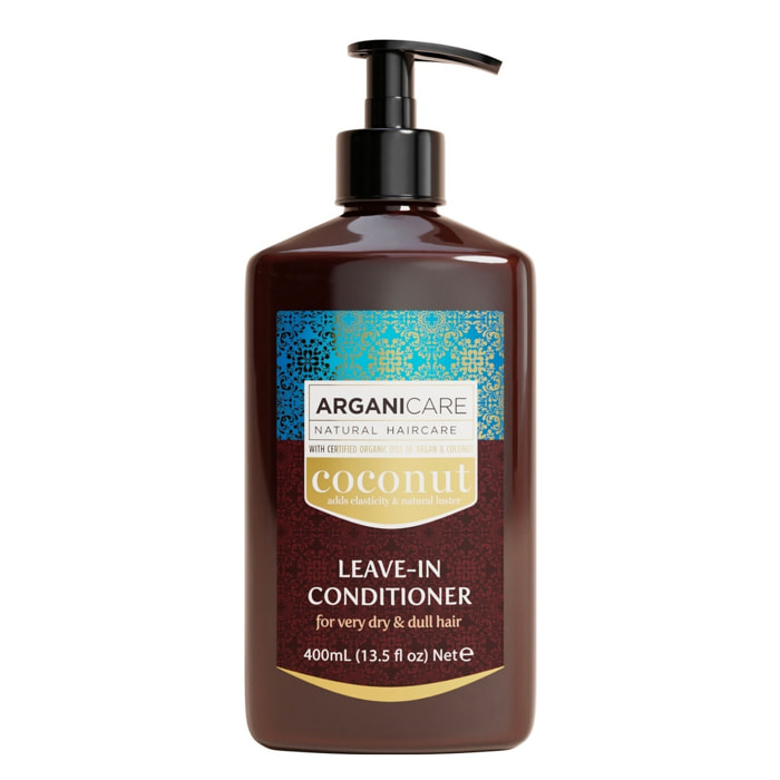Huile de Coco - Soin Hydratant Protecteur sans-Rinçage - Cheveux Très Secs, Frisés et Crépus 400 ml