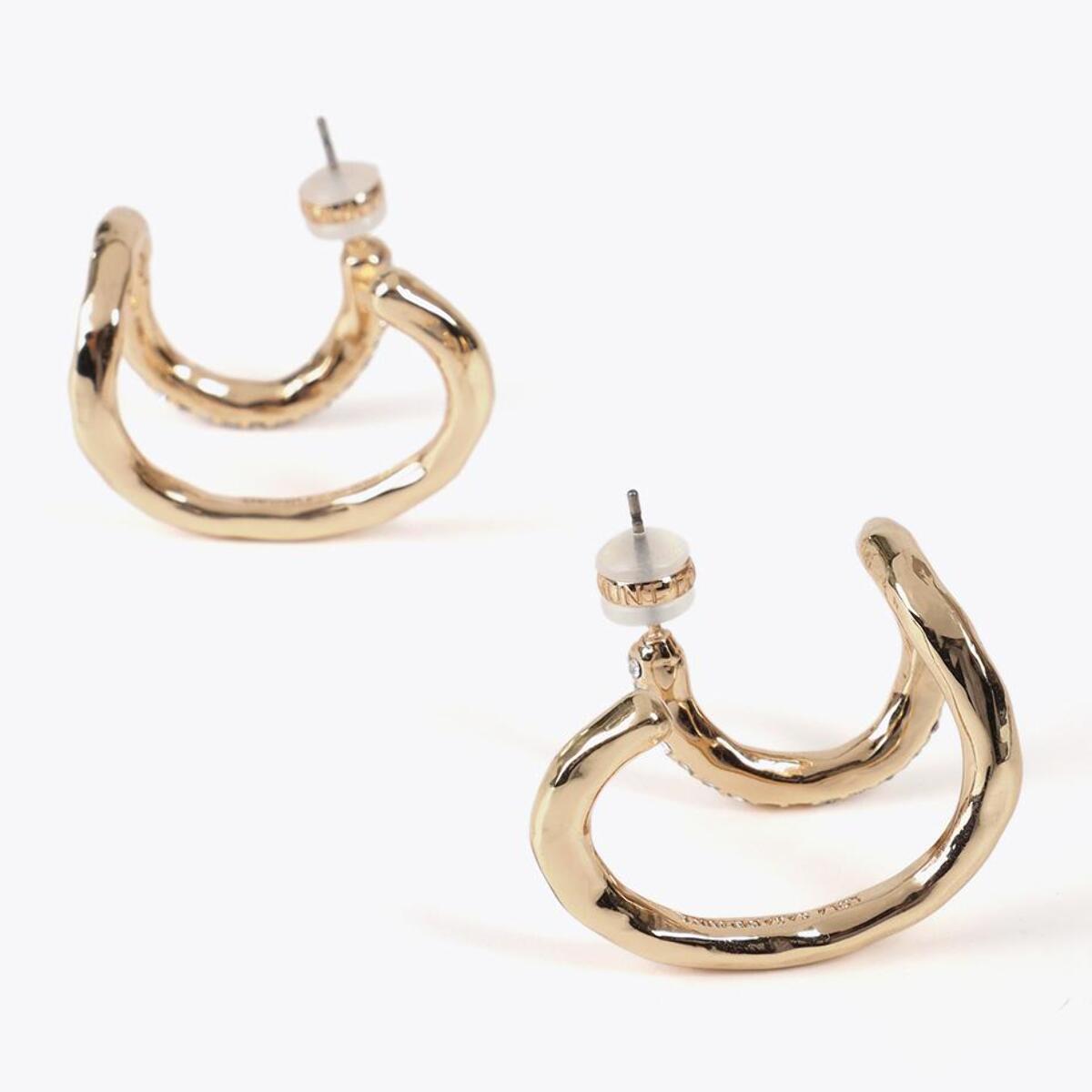 Orecchini effetto piercing gioiello combinati