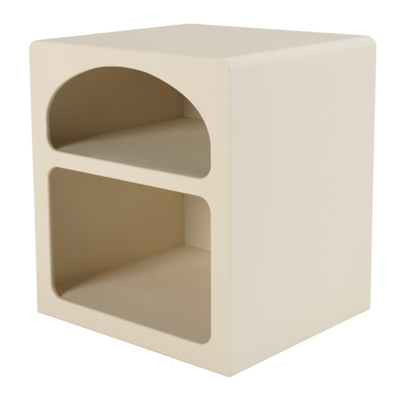 HELENA - Chevet 2 niches 45x40cm en bois peint couleur beige