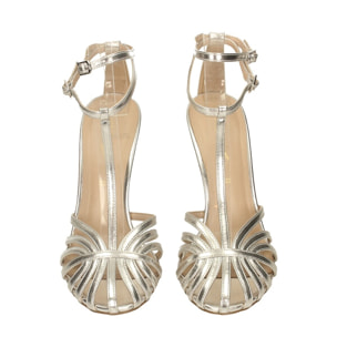 Sandali Donna Tata Italia Argentato