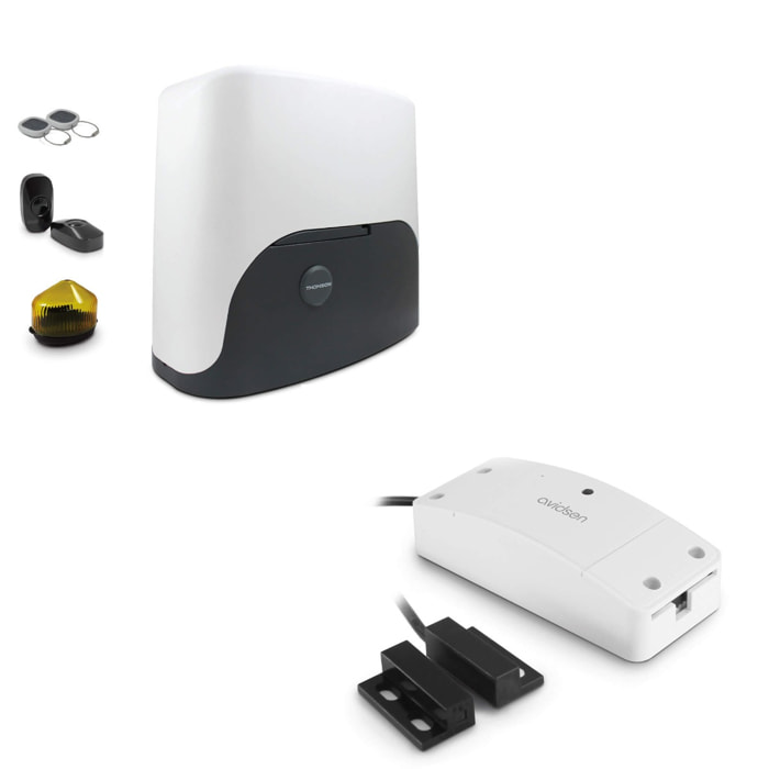 Kit Motorisation portail coulissant + module wifi connecté smartphone