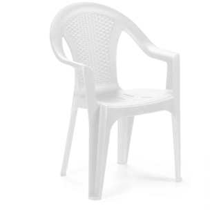 Pack 4 sillas de exterior Coral Blanco