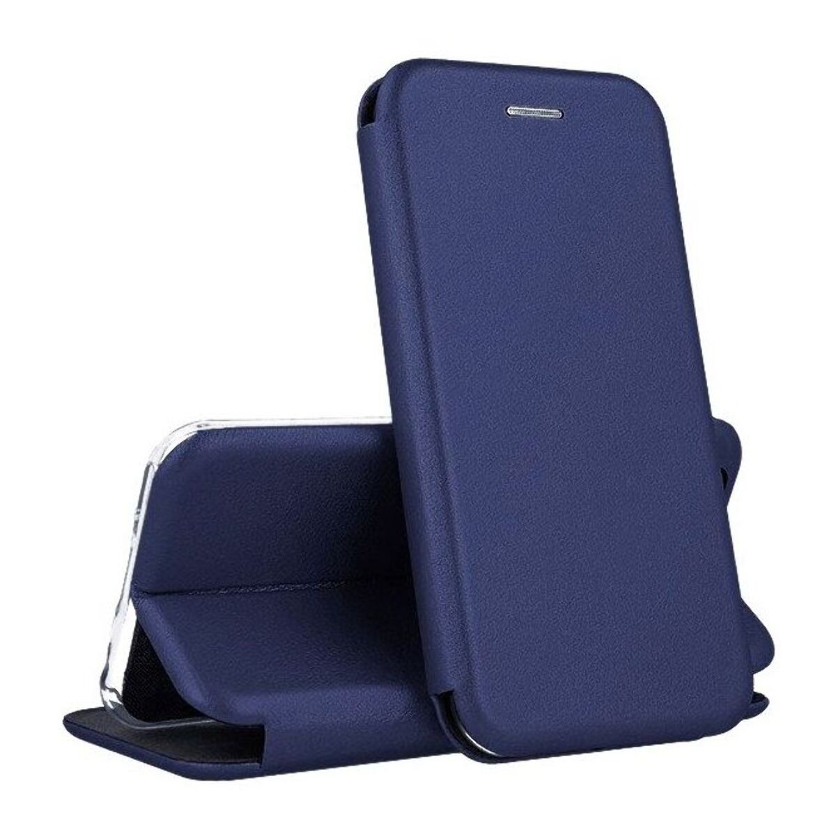Pack IBROZ iPhone Xr cuir bleu + Verre trempé