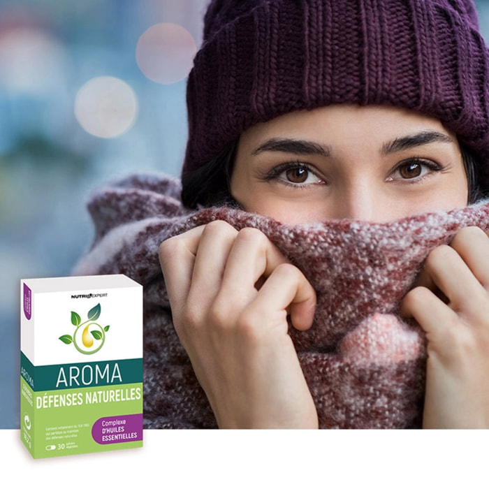 NUTRI EXPERT - Aroma Défenses Naturelles - Stimule la résistance de l'organisme - Aide à combattre les refroidissements - Aux huiles essentielles - Cure 30j
