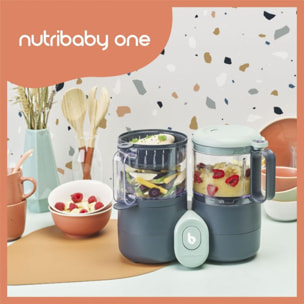 Mixeur Cuiseur Bébé BABYMOOV Nutribaby one /2 babybols/1 cuillère