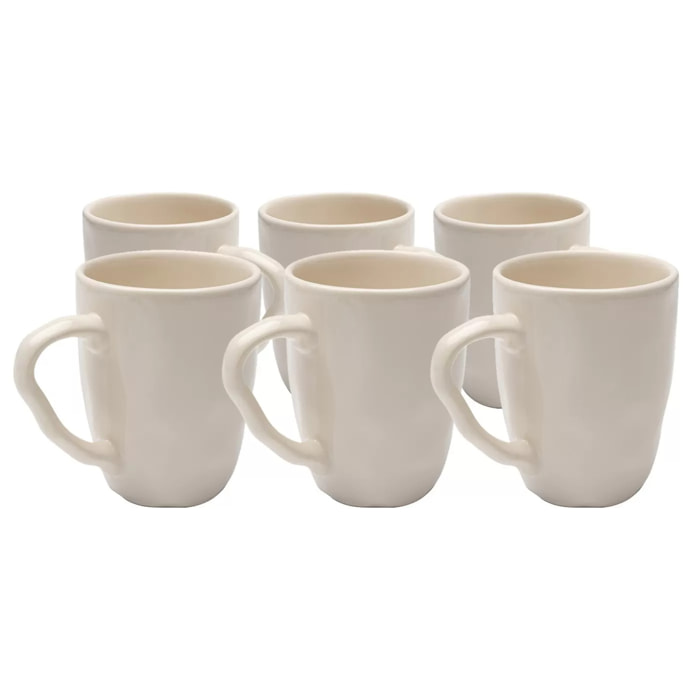 Mugs Organic crème set de 6 Kare Design