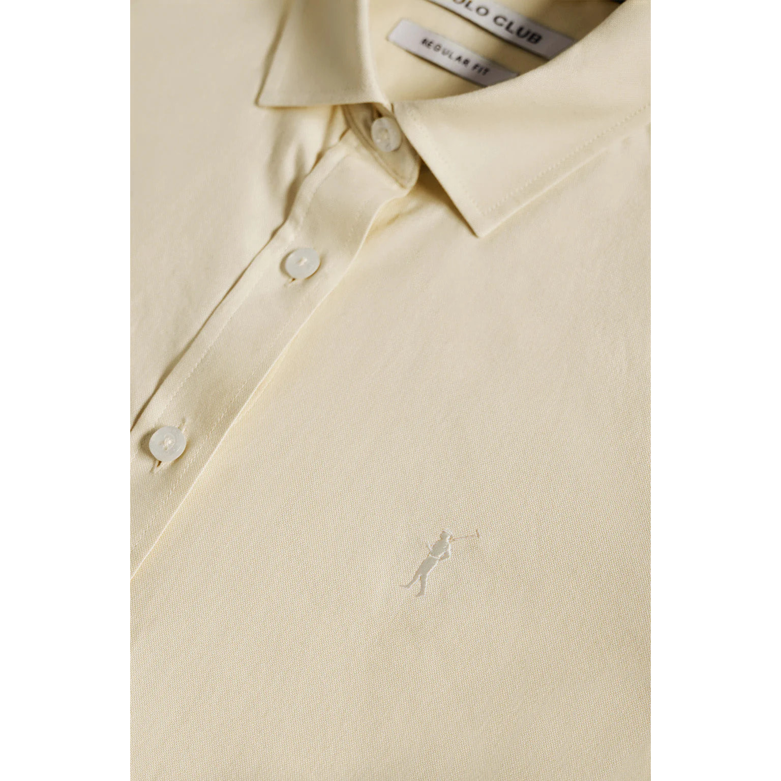 Camisa Oxford Regular fit amarillo con logo Rigby Go