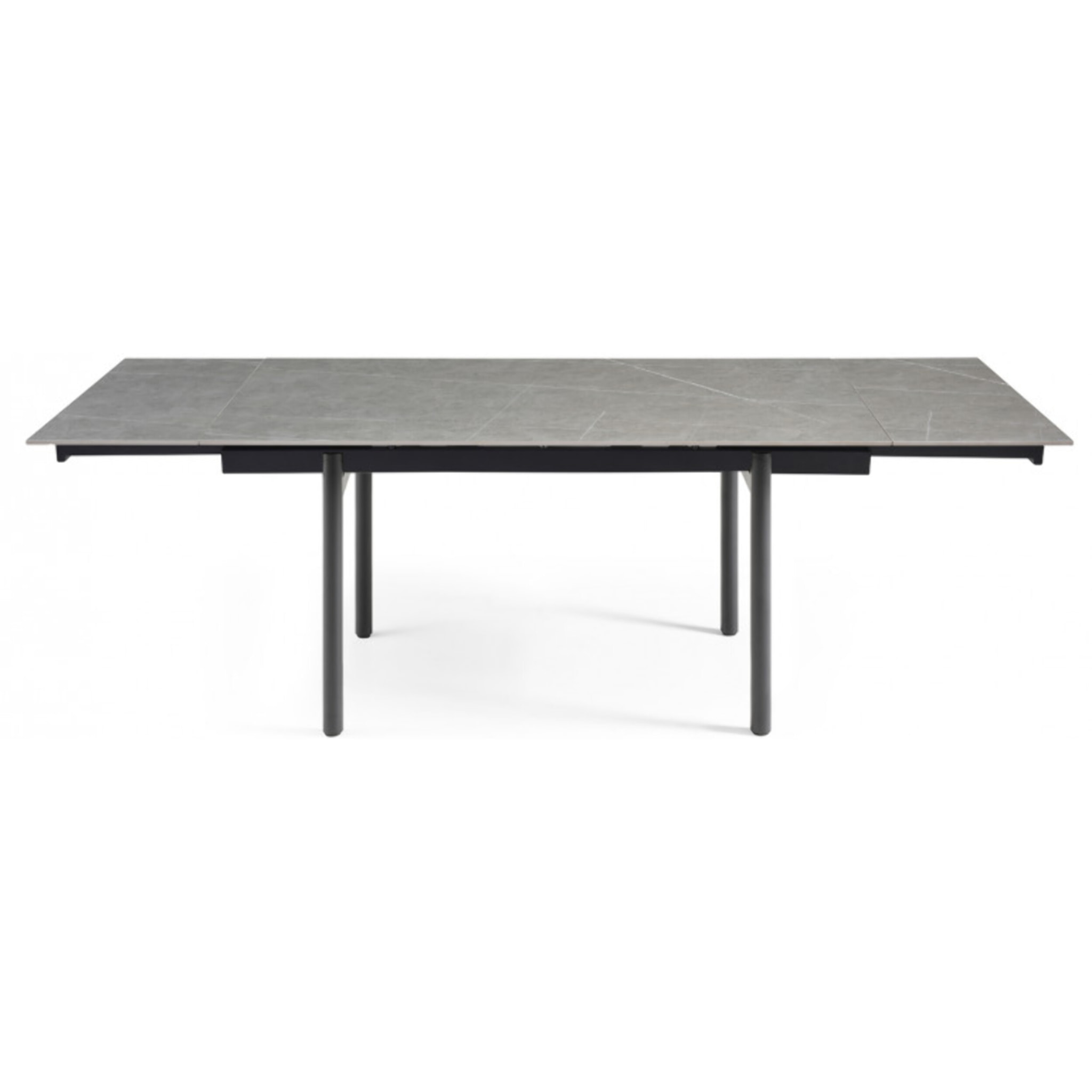 Table extensible en céramique marbre grey L160/240cm pieds métal - UNIK