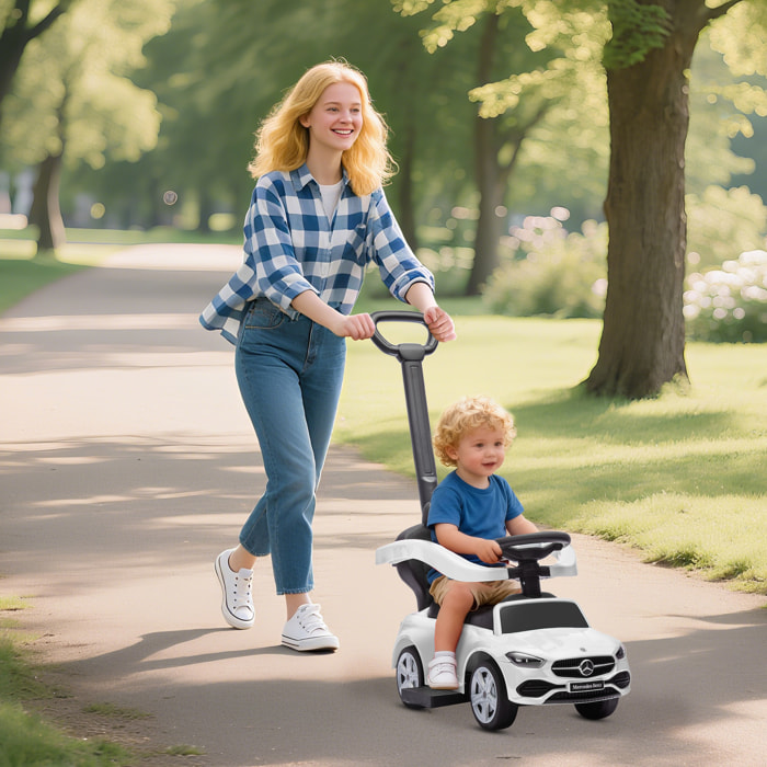Porteur voiture enfant Mercedes-Benz classe C évolutif 18-36 mois effets sonores blanc