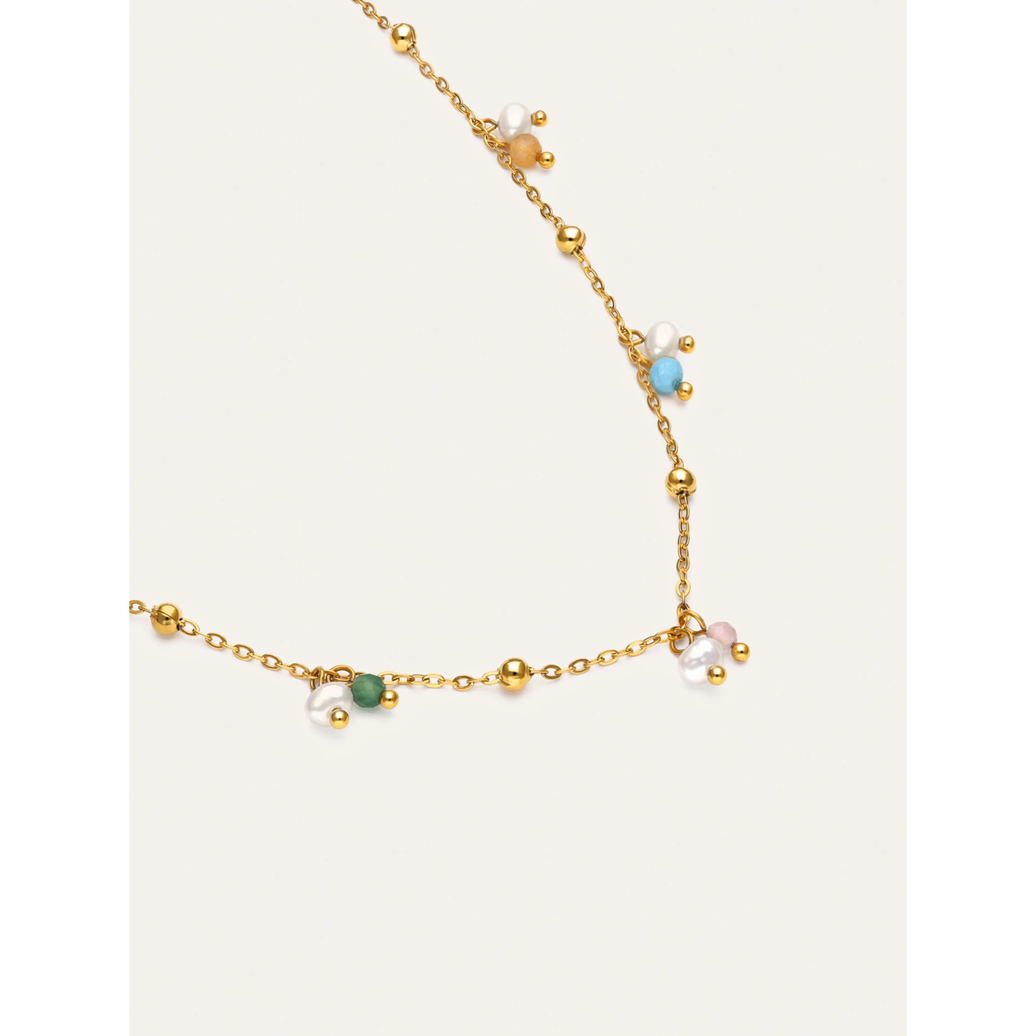 Collana Shamira Dots Acciao Placcato Oro