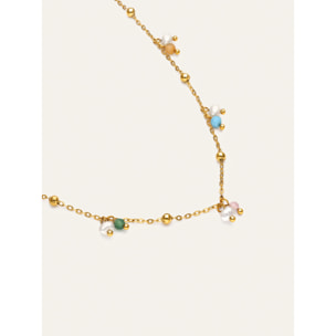 Collana Shamira Dots Acciao Placcato Oro