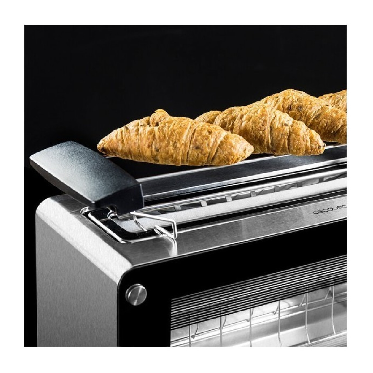 Cecotec Grill-pain VisionToast. Fenêtres en verre, Fente, 7 Niveaux pour Toaster