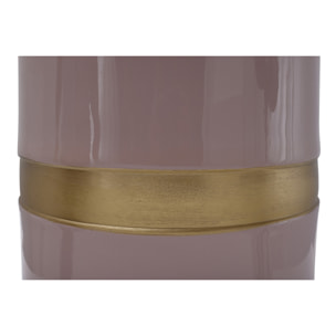 Tavolino Art Deco 450 in metallo rosa antico e oro