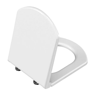 Abattant WC fermeture frein de chute rétro Valarte blanc mat