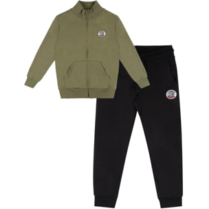 Tuta invernale da bambino con colletto e zip "Italy"